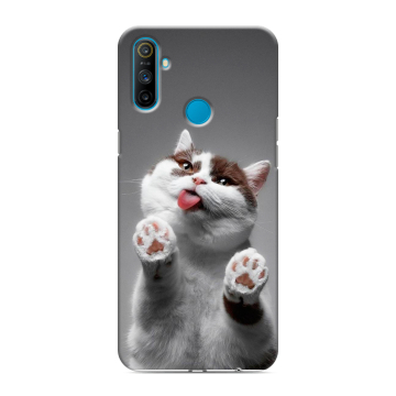 Силиконовый чехол на Realme C3 с принтом Коты Силиконовый чехол на Realme C3 с принтом Коты