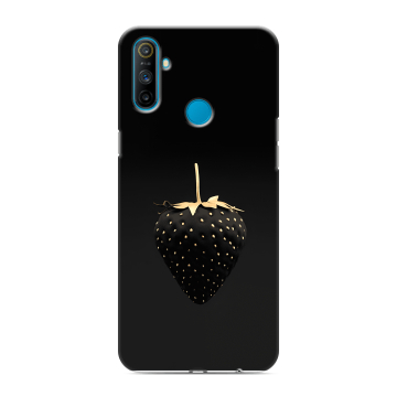 Силиконовый чехол на Realme C3 с принтом Черная клубника Силиконовый чехол на Realme C3 с принтом Черная клубника