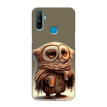 Силиконовый чехол на Realme C3 с принтом Сова Силиконовый чехол на Realme C3 с принтом Сова