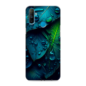Силиконовый чехол на Realme C3 с принтом Листья Силиконовый чехол на Realme C3 с принтом Листья