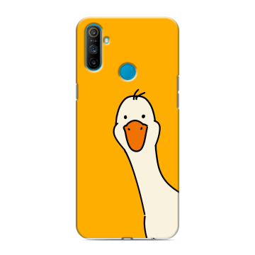 Силиконовый чехол на Realme C3 с принтом Утка Силиконовый чехол на Realme C3 с принтом Утка