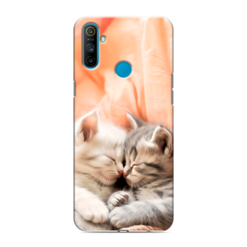 Силиконовый чехол на Realme C3 с принтом Котята Силиконовый чехол на Realme C3 с принтом Котята