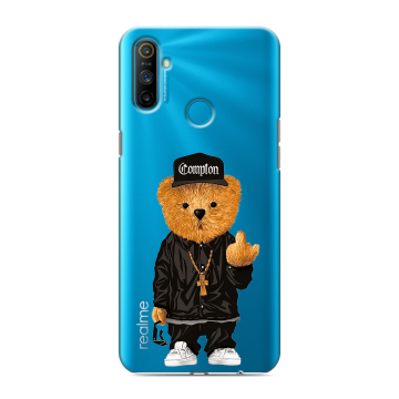 Силиконовый чехол на Realme C3 с принтом Мишка Силиконовый чехол на Realme C3 с принтом Мишка