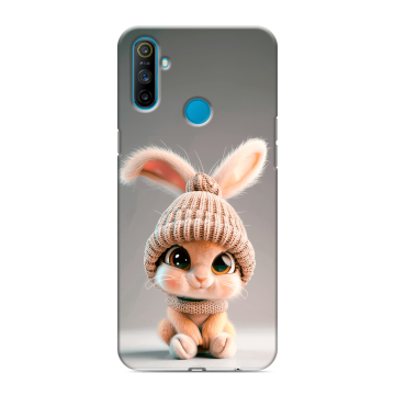 Силиконовый чехол на Realme C3 с принтом Кролик