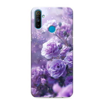 Силиконовый чехол на Realme C3 с принтом Розы цветы