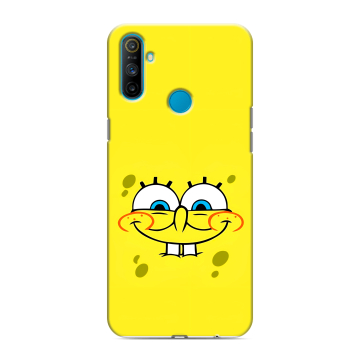 Силиконовый чехол на Realme C3 с принтом спанчбоб спанч боб
