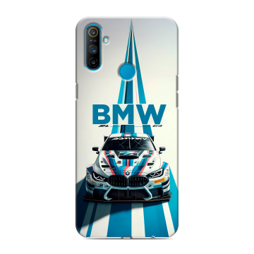 Силиконовый чехол на Realme C3 с принтом БМВ BMW Силиконовый чехол на Realme C3 с принтом БМВ BMW