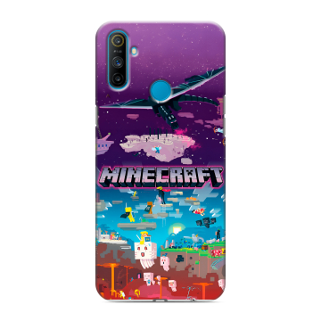 Силиконовый чехол на Realme C3 с принтом Майнкрафт Minecraft Силиконовый чехол на Realme C3 с принтом Майнкрафт Minecraft