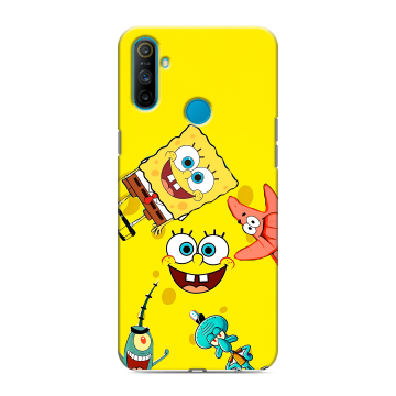 Силиконовый чехол на Realme C3 с принтом Спанч боб Спанчбоб Силиконовый чехол на Realme C3 с принтом Спанч боб Спанчбоб
