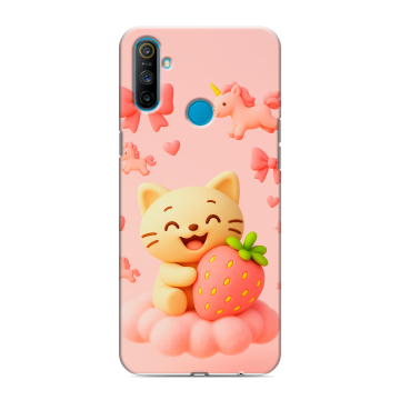 Силиконовый чехол на Realme C3 с принтом для девочек Силиконовый чехол на Realme C3 с принтом для девочек
