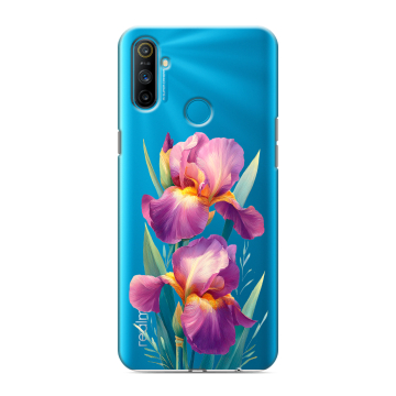 Силиконовый чехол на Realme C3 с принтом Цветы орхидеи