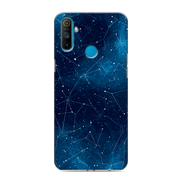 Силиконовый чехол на Realme C3 с принтом Космос звезды