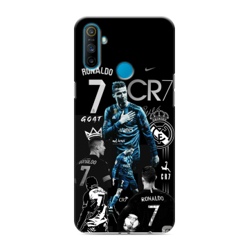 Силиконовый чехол на Realme C3 с принтом Реал Роналдо