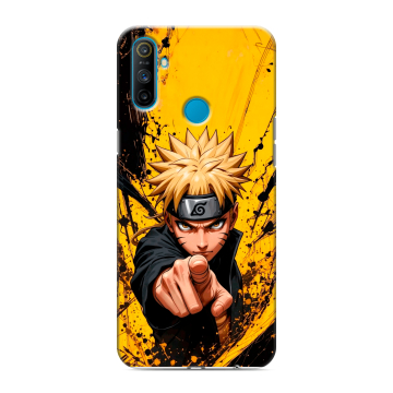 Силиконовый чехол на Realme C3 с принтом Naruto Наруто