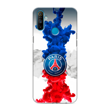 Силиконовый чехол на Realme C3 с принтом PSG ПСЖ