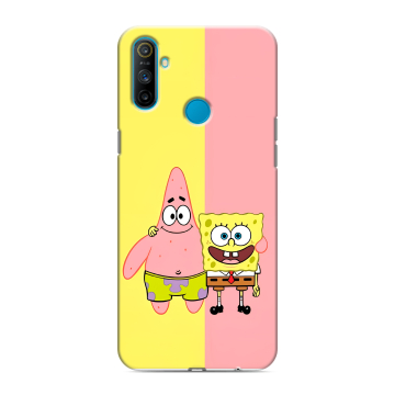 Силиконовый чехол на Realme C3 с принтом Спанч боб Спанчбоб