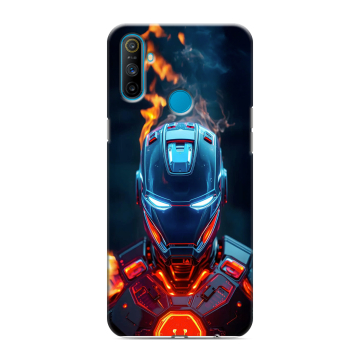 Силиконовый чехол на Realme C3 с принтом IronMan Железный человек Силиконовый чехол на Realme C3 с принтом IronMan Железный человек