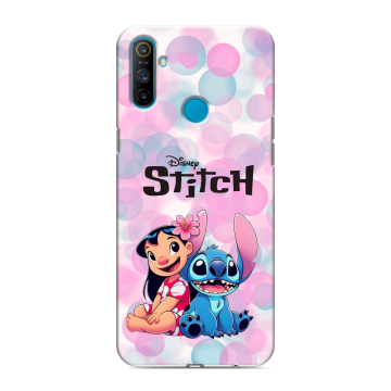 Силиконовый чехол на Realme C3 с принтом Лило и Стич