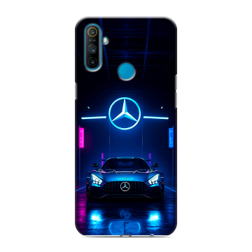 Силиконовый чехол на Realme C3 с принтом Mercedes Мерседес