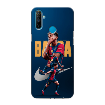 Силиконовый чехол на Realme C3 с принтом Барселона Barca Yamal 
