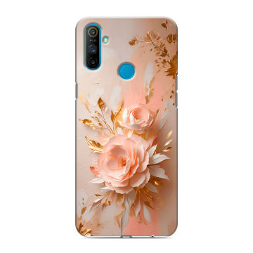 Силиконовый чехол на Realme C3 с принтом женский