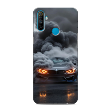 Силиконовый чехол на Realme C3 с принтом BMW БМВ