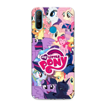 Силиконовый чехол на Realme C3 с принтом My little pony Дружба чудо