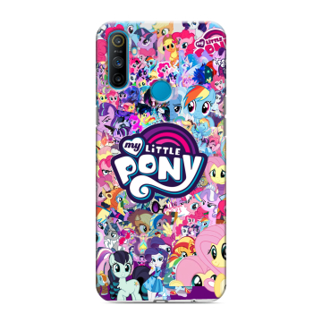 Силиконовый чехол на Realme C3 с принтом My little pony Дружба чудо