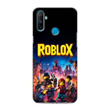 Силиконовый чехол на Realme C3 с принтом Roblox Роблокс Силиконовый чехол на Realme C3 с принтом Roblox Роблокс
