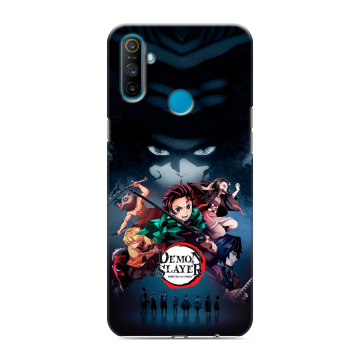 Силиконовый чехол на Realme C3 с принтом Demon Slayer Клинок рассекающий демонов Силиконовый чехол на Realme C3 с принтом Demon Slayer Клинок рассекающий демонов