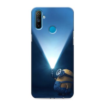 Силиконовый чехол на Realme C3 с принтом Миньоны