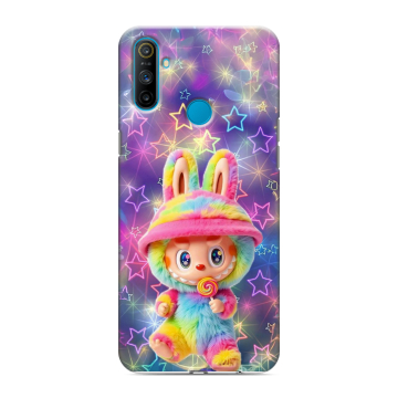 Силиконовый чехол на Realme C3 с принтом Labubu Лабубу