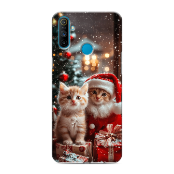 Силиконовый чехол на Realme C3 с принтом Новый год Силиконовый чехол на Realme C3 с принтом Новый год