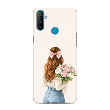 Силиконовый чехол на Realme C3 с принтом женский Силиконовый чехол на Realme C3 с принтом женский