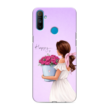 Силиконовый чехол на Realme C3 с принтом женский Силиконовый чехол на Realme C3 с принтом женский