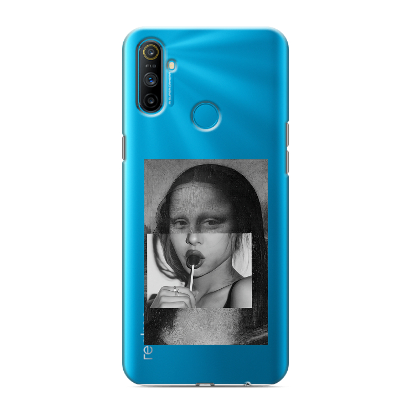 Силиконовый чехол на Realme C3 с принтом Мона Лиза Силиконовый чехол на Realme C3 с принтом Мона Лиза