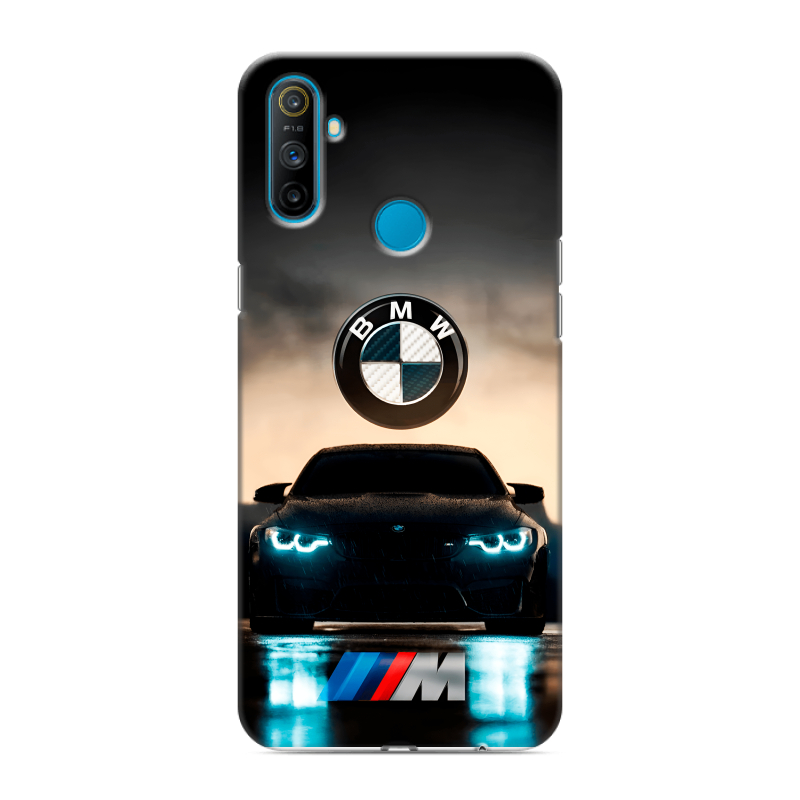 Силиконовый противоударный чехол на Realme C3 с принтом БМВ BMW Силиконовый противоударный чехол на Realme C3 с принтом БМВ BMW