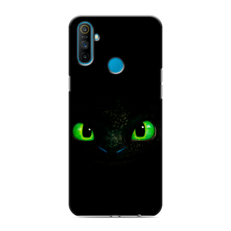 Силиконовый противоударный чехол на Realme C3 с принтом Как приручить дракона Силиконовый противоударный чехол на Realme C3 с принтом Как приручить дракона
