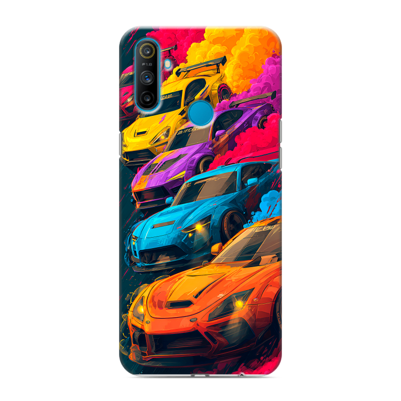 Силиконовый чехол на Realme C3 с принтом Тачки Силиконовый чехол на Realme C3 с принтом Тачки