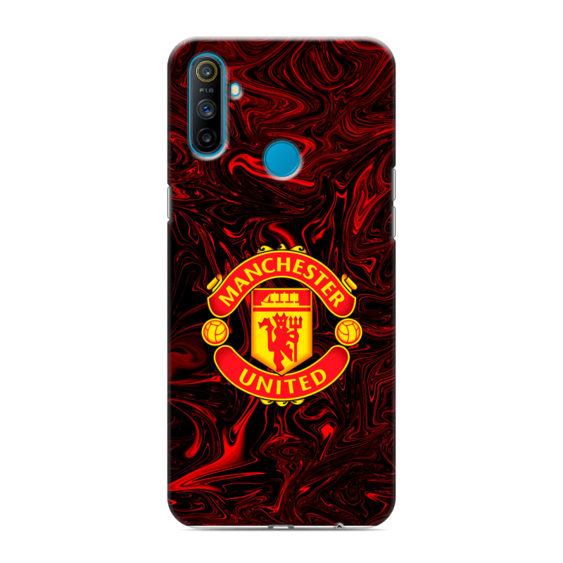 Силиконовый чехол на Realme C3 с принтом Manchester United Силиконовый чехол на Realme C3 с принтом Manchester United