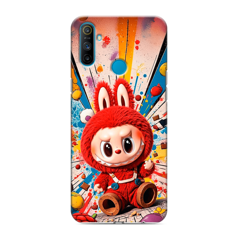 Силиконовый чехол на Realme C3 с принтом Labubu Лабубу Силиконовый чехол на Realme C3 с принтом Labubu Лабубу