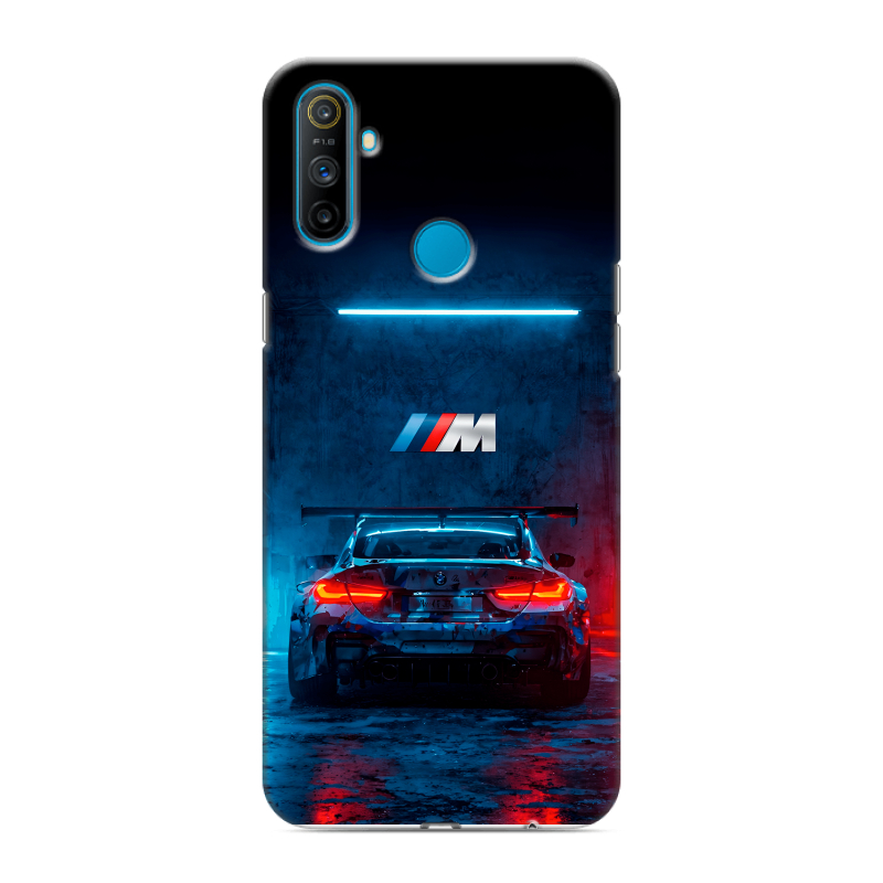 Силиконовый противоударный чехол на Realme C3 с принтом BMW БМВ Силиконовый противоударный чехол на Realme C3 с принтом BMW БМВ