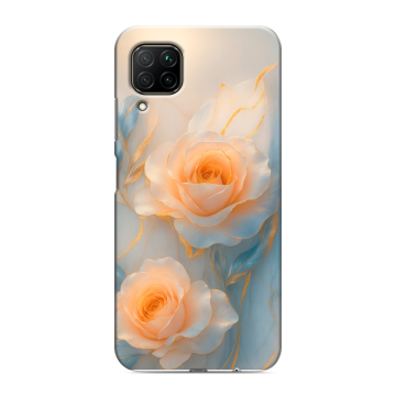 Силиконовый противоударный чехол на Huawei P40 Lite с принтом Женский