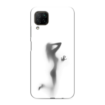 Силиконовый противоударный чехол на Huawei P40 Lite с принтом Силуэт Силиконовый противоударный чехол на Huawei P40 Lite с принтом Силуэт
