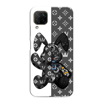 Силиконовый противоударный чехол на Huawei P40 Lite с принтом Луи робот Силиконовый противоударный чехол на Huawei P40 Lite с принтом Луи робот