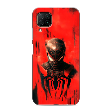 Силиконовый противоударный чехол на Huawei P40 Lite с принтом человек паук spiderman Силиконовый противоударный чехол на Huawei P40 Lite с принтом человек паук spiderman
