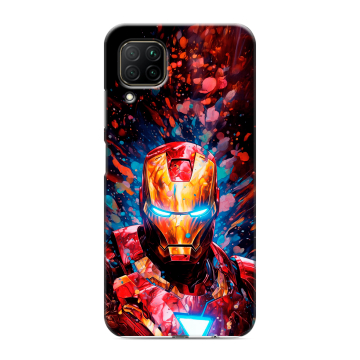 Силиконовый противоударный чехол на Huawei P40 Lite с принтом Железный человек Ironman Силиконовый противоударный чехол на Huawei P40 Lite с принтом Железный человек Ironman