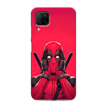 Силиконовый противоударный чехол на Huawei P40 Lite с принтом Дедпул Deadpool Силиконовый противоударный чехол на Huawei P40 Lite с принтом Дедпул Deadpool