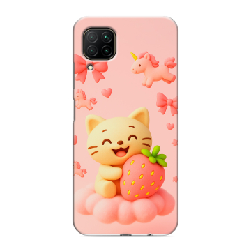 Силиконовый противоударный чехол на Huawei P40 Lite с принтом для девочек