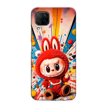Силиконовый противоударный чехол на Huawei P40 Lite с принтом Labubu Лабубу Силиконовый противоударный чехол на Huawei P40 Lite с принтом Labubu Лабубу